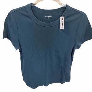 Old Navy Women's Short Sleeve Crewneck Tee - Teal Blue